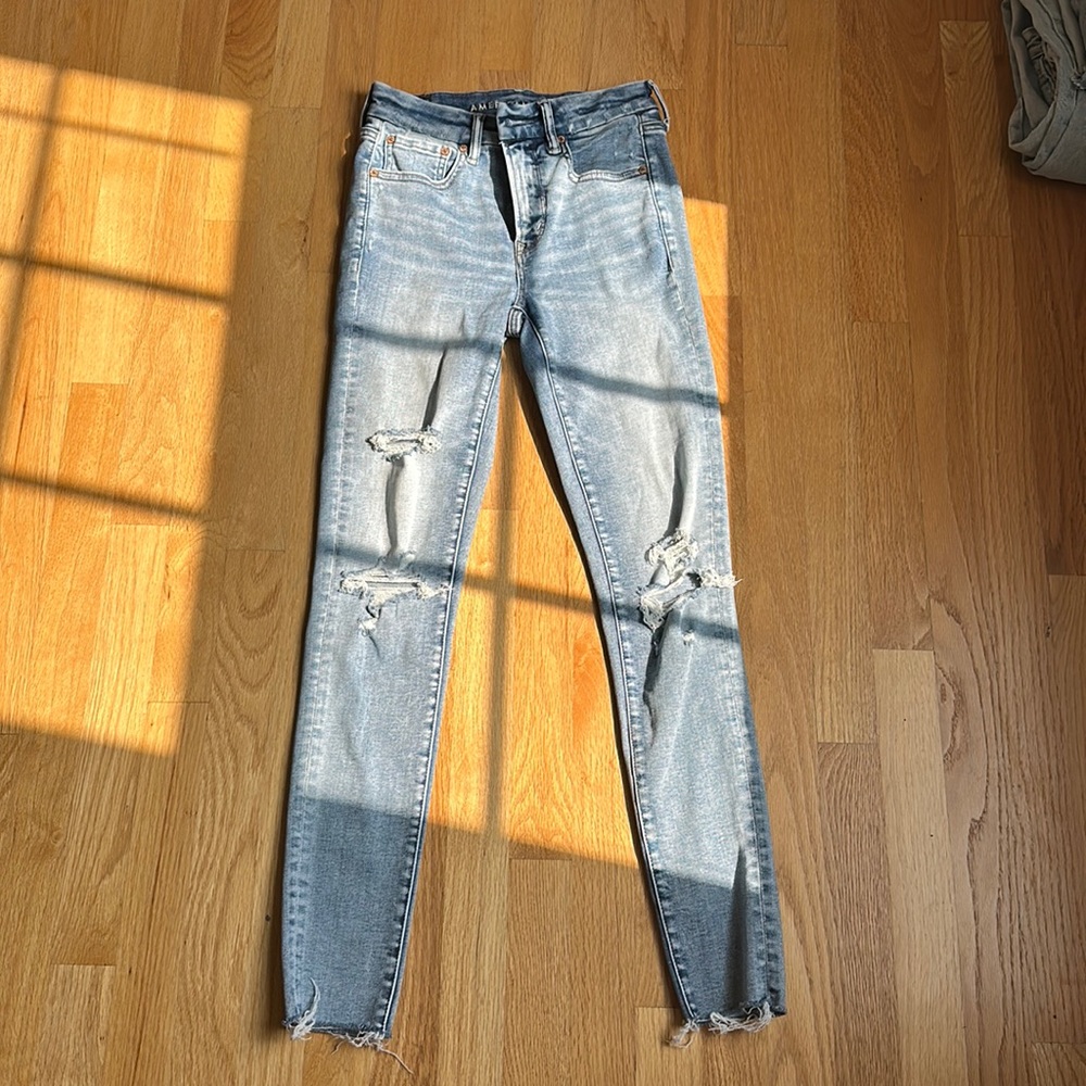 american eagle high rise skinny jean